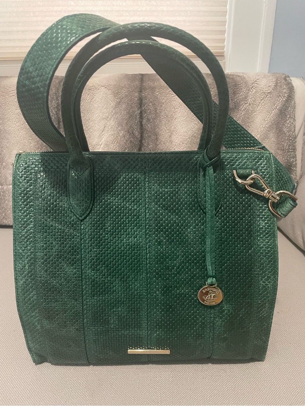 Brahmin Green Handbag